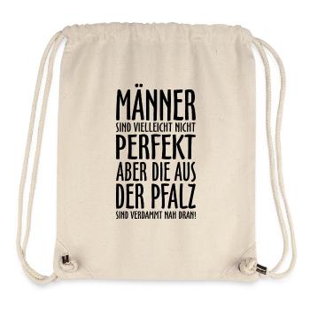 Männer aus der Pfalz (Schwarz) - Stanley/Stella recycelter Gym Bag - Naturweiß - Vorne
