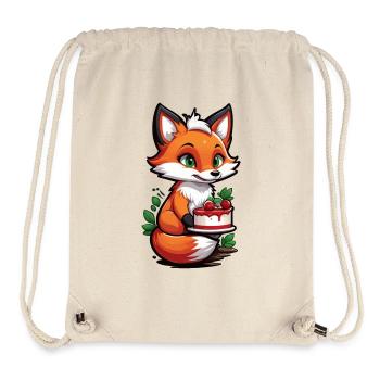 Délice de gâteau Foxy - Sac à cordon recyclé Stanley/Stella - blanc naturel - Devant