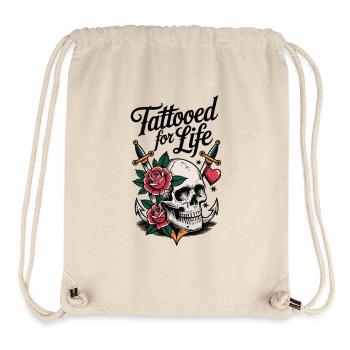 Tattoo for life - Live tattooed, die freely - Stanley/Stella Recycled Gym Bag - natural - Front