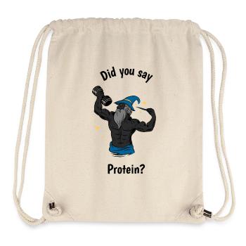 Sagten Sie Protein? - Stanley/Stella recycelter Gym Bag - Naturweiß - Vorne