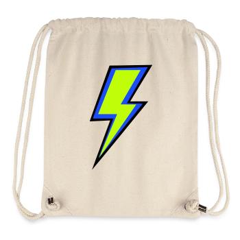 Blue Neon Beam - Stanley/Stella Recycled Gym Bag - natural - Front