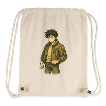 Olivgrüne Jacke Ranger - Stanley/Stella recycelter Gym Bag - Naturweiß - Vorne