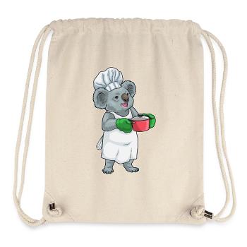 Koala Koch Kochtopf Kochen - Stanley/Stella recycelter Gym Bag - Naturweiß - Vorne