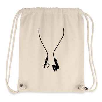headphones - Stanley/Stella recycelter Gym Bag - Naturweiß - Vorne