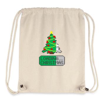 Weihnachtsbaum wird geladen - Stanley/Stella recycelter Gym Bag - Naturweiß - Vorne