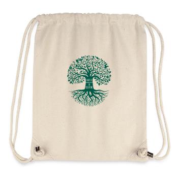 Roots of Scouting - Sac à cordon recyclé Stanley/Stella - blanc naturel - Devant