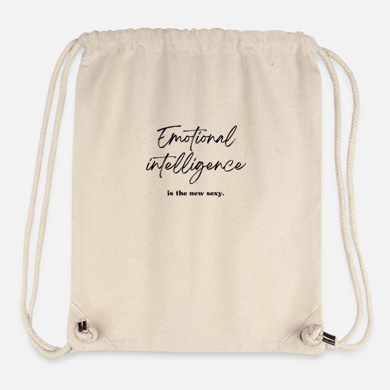 L’intelligence émotionnelle est le nouveau sexy - Sac à cordon recyclé Stanley/Stella - blanc naturel