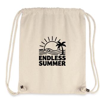 Endloser Sommer Palmen Wellen - Stanley/Stella recycelter Gym Bag - Naturweiß - Vorne