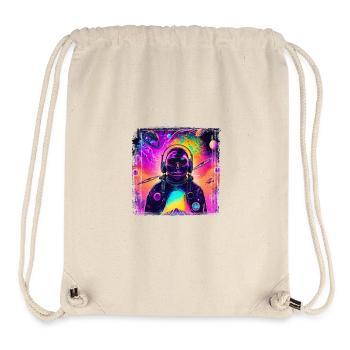 Neon Astronaut im Cosmic Psychedelic - Stanley/Stella recycelter Gym Bag - Naturweiß - Vorne