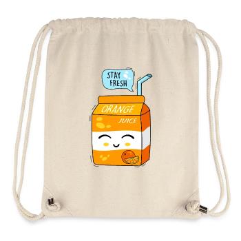 Juice and happiness - Stanley/Stella Recycled Gym Bag - natural - Front