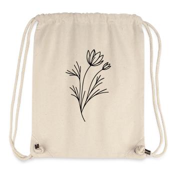 Graceful elegance: the filigree floral pattern - Stanley/Stella Recycled Gym Bag - natural - Front