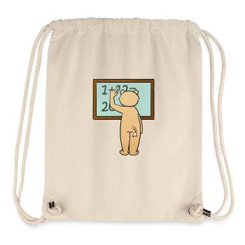Schule - Stanley/Stella recycelter Gym Bag - Naturweiß - Vorne