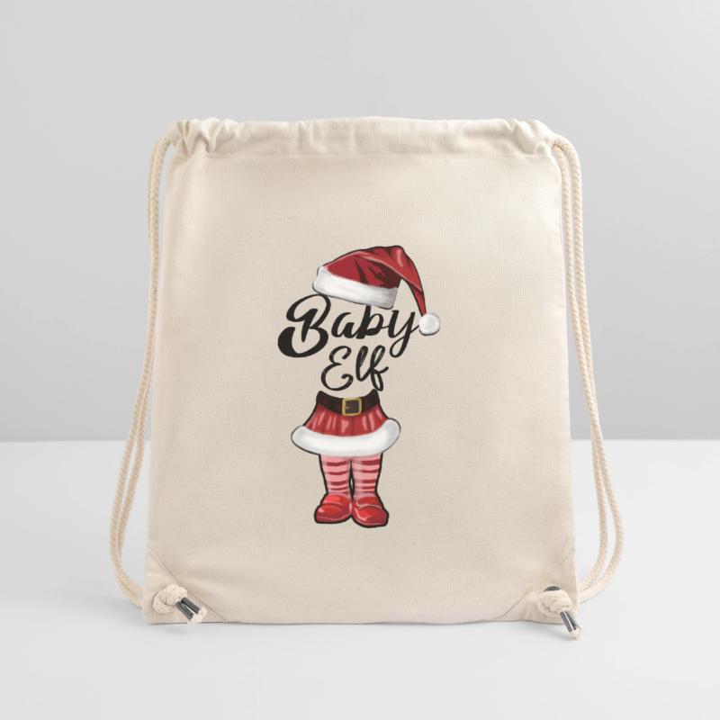 Bébé Elfe – Douce Conception de Noël Sac à cordon recyclé Stanley/Stella