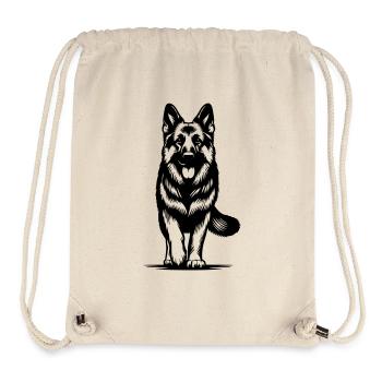 German Shepherd - Stanley/Stella Recycled Gym Bag - natural - Front