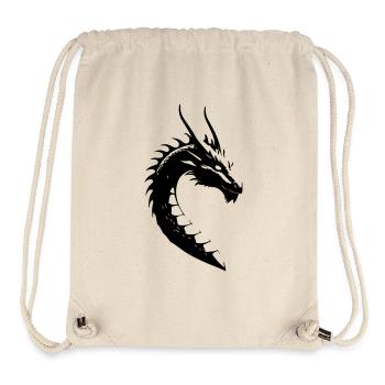 Long - Chinese Dragon - Stanley/Stella Recycled Gym Bag - natural - Front
