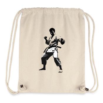 Karate Fighter - Martial Arts Sports Sticker - Stanley/Stella recycelter Gym Bag - Naturweiß - Vorne