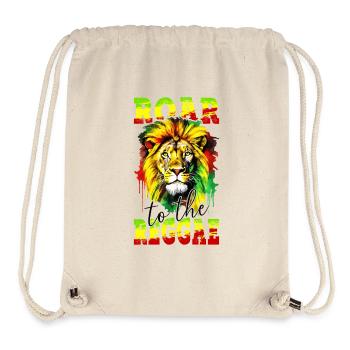 Lion Jamaica Colors Reggae Rasta Rastafari Roar - Stanley/Stella Recycled Gym Bag - natural - Front