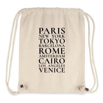 Metropolises - Cities of the World Paris Rome New York - Stanley/Stella Recycled Gym Bag - natural - Front