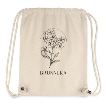 Botanisches Blumen Design Minimalistische Brunnera - Stanley/Stella recycelter Gym Bag - Naturweiß - Vorne