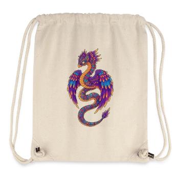 Colorful Rainbow Dragon - Stanley/Stella Recycled Gym Bag - natural - Front
