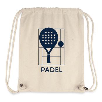 Padel-Racket – Padeliste - Stanley/Stella recycelter Gym Bag - Naturweiß - Vorne