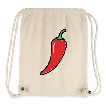 Chili Schote Scharf Comic - Stanley/Stella recycelter Gym Bag - Naturweiß - Vorne