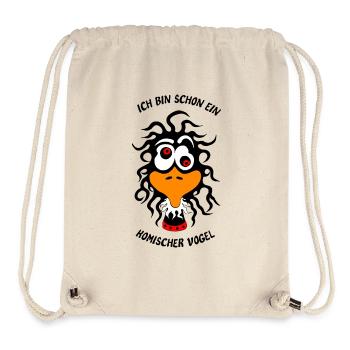 Ich bin schon ein komischer Vogel - Stanley/Stella recycelter Gym Bag - Naturweiß - Vorne