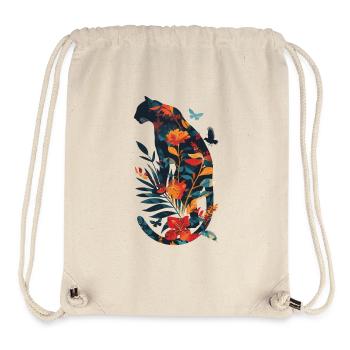 Flower Panther - Stanley/Stella Recycled Gym Bag - natural - Front