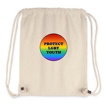 LGBT-Jugendliche schützen - Stanley/Stella recycelter Gym Bag - Naturweiß - Vorne