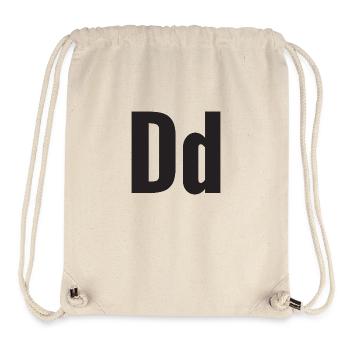 Letter D - Stanley/Stella Recycled Gym Bag - natural - Front