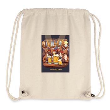 Surviving Xmas - Stanley/Stella Recycled Gym Bag - natural - Front
