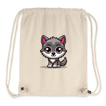Baby Wolf - Stanley/Stella Recycled Gym Bag - natural - Front