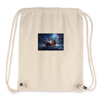 Traumhaftes Wolkenschiff - Stanley/Stella recycelter Gym Bag - Naturweiß - Vorne