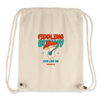 Fiddling Magic Mushroom Rabbit - Stanley/Stella Recycled Gym Bag - natural - Front