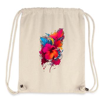 Hibiskus - Stanley/Stella recycelter Gym Bag - Naturweiß - Vorne