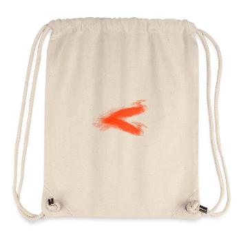 Marque orange de pinceau noir - Sac à cordon recyclé Stanley/Stella - blanc naturel - Devant