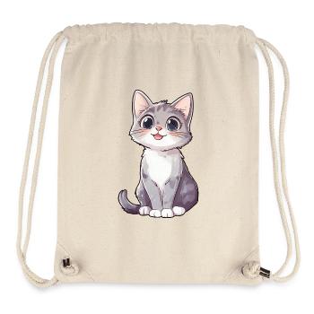 Süße Katze Kind Geburtstag - Stanley/Stella recycelter Gym Bag - Naturweiß - Vorne