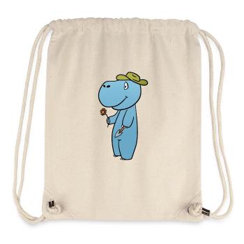 Nilpferd Garten - Stanley/Stella recycelter Gym Bag - Naturweiß - Vorne