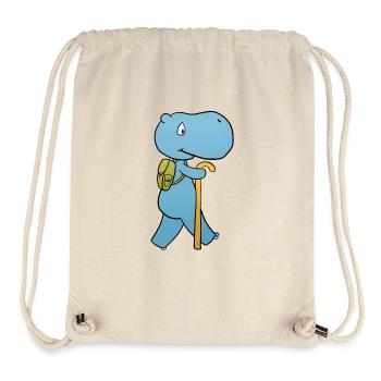 Nilpferd Wandern - Stanley/Stella recycelter Gym Bag - Naturweiß - Vorne