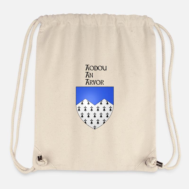 aodou an arvor/ côte d'armor - Sac à cordon recyclé Stanley/Stella - blanc naturel