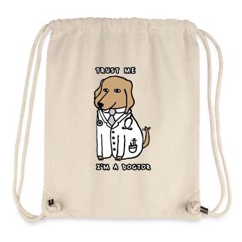 DOGTOR brown / white - Trust me I'm a Dogtor - Stanley/Stella Recycled Gym Bag - natural - Front