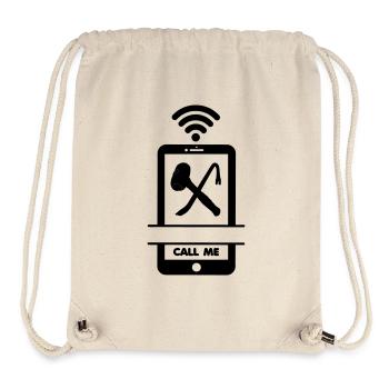 Call me phone the wrecker - Stanley/Stella Recycled Gym Bag - natural - Front