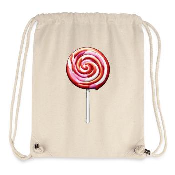 Lutscher / Lolli Pop / Süßigkeit / schlecken / süß - Stanley/Stella recycelter Gym Bag - Naturweiß - Vorne