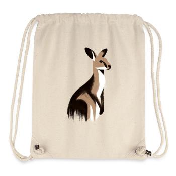 Känguru - Stanley/Stella recycelter Gym Bag - Naturweiß - Vorne