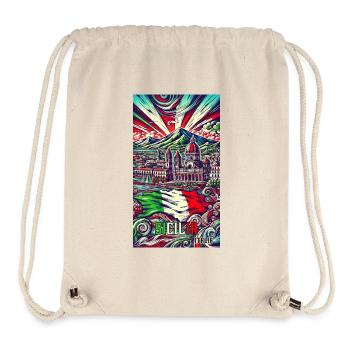 Sizilien Italien Kunst Design - Stanley/Stella recycelter Gym Bag - Naturweiß - Vorne