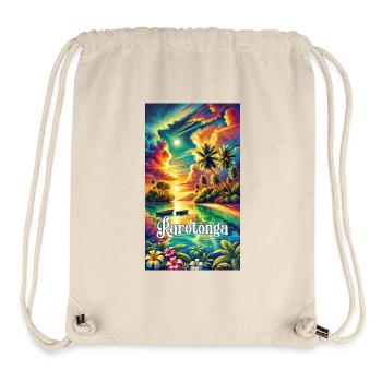 Parotonga Cook Islands Tropical - Stanley/Stella Recycled Gym Bag - natural - Front