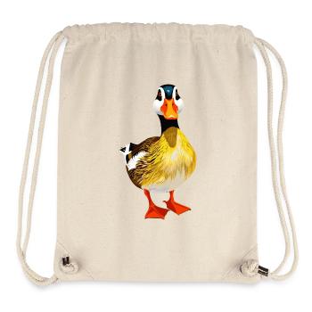 Funny duck in detail – Colored animal design - Stanley/Stella Recycled Gym Bag - natural - Front