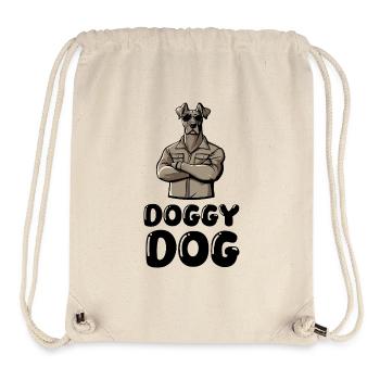 Bande dessinée de chien - Sac à cordon recyclé Stanley/Stella - blanc naturel - Devant
