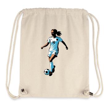 Fußball Frau - Relatable Sports Sticker - Stanley/Stella recycelter Gym Bag - Naturweiß - Vorne