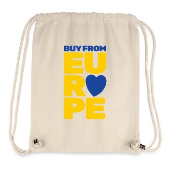 Acheter en Europe, soutenir le made européen, cœur de l’UE - Sac à cordon recyclé Stanley/Stella - blanc naturel - Devant